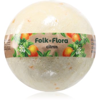 Folk & Flora Citrus bombă de baie cu efect revigorant - imagine 2